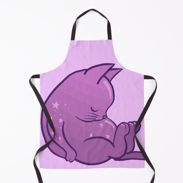 Item preview, Sleeping Kitty - Purple Stars designed and sold by jenartfart.