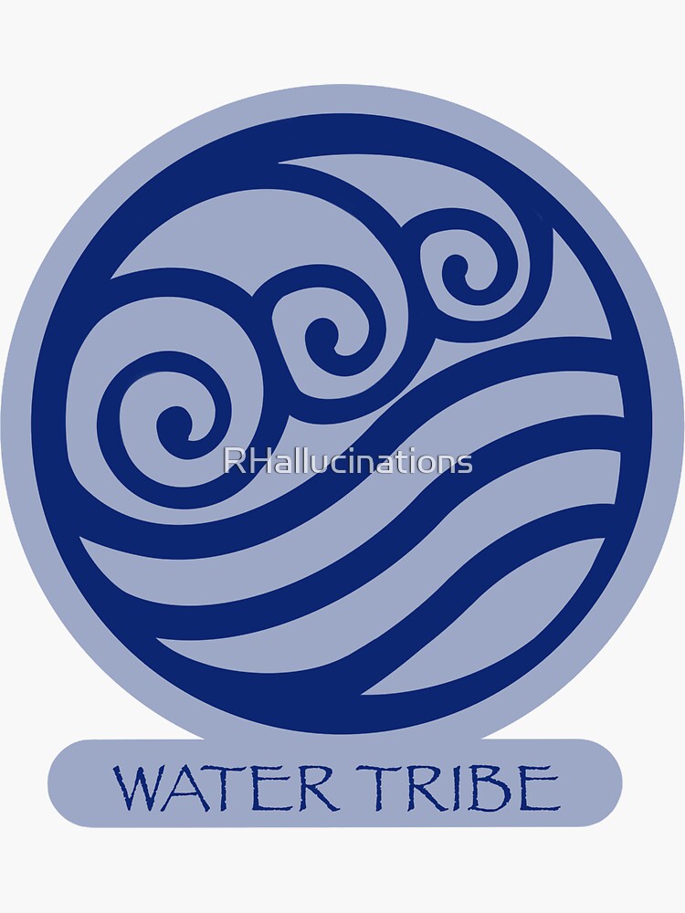 "Colored Water Tribe Symbol" Sticker for Sale by RHallucinations