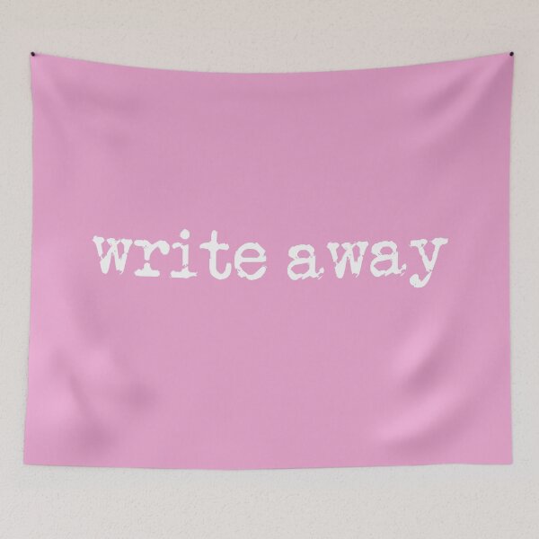 Item preview, write away in White on Pink designed and sold by TeaRoseWriter.