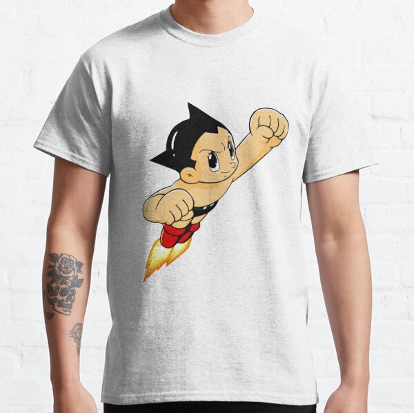 Unisex Astro Boy T-Shirt Vintage Mighty Atom Japanese Anime Shirt