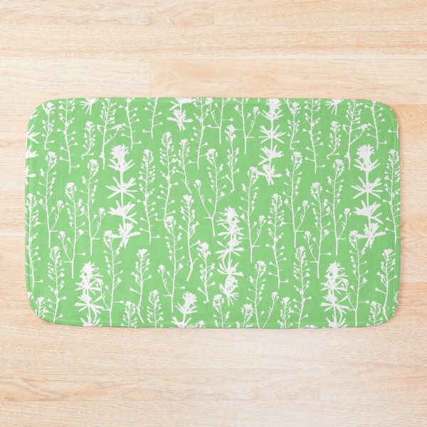 Item preview, Light green. Summer. Wild herbs seamless pattern. White herbal silhouette on light green. Stay wild. Wild life designed and sold by Yulia Chepurova.