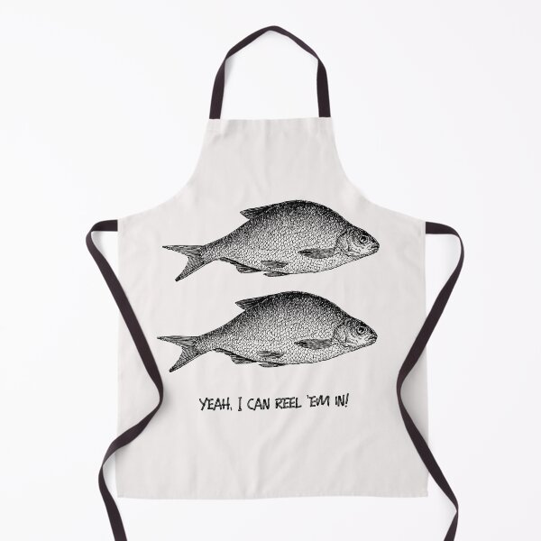 Item preview, Yeah, I can reel 'em in! Fishermen! (Black and White). Line drawing and text. designed and sold by JellyBeenzz.