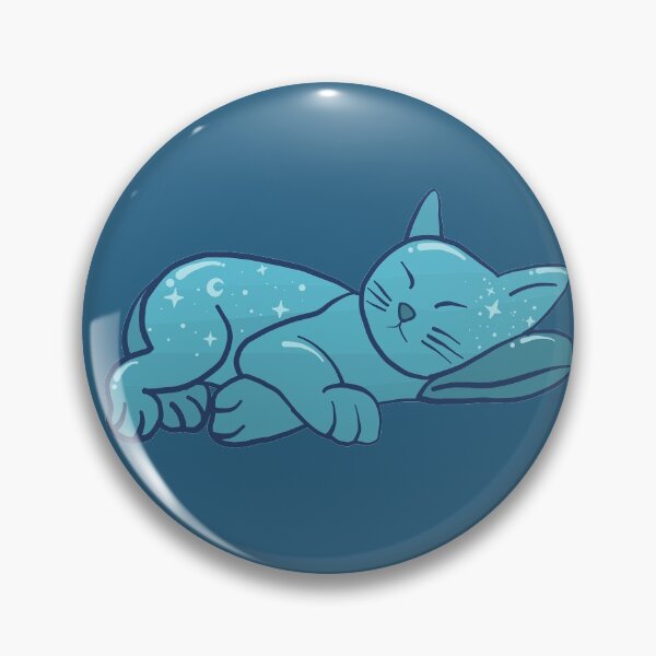 Item preview, Sleeping Kitty - Blue Moon  designed and sold by jenartfart.