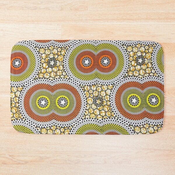 Item preview, Beautiful Green and Yellow African Wax Print designed and sold by africanvisuals.