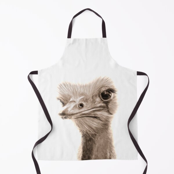 Item preview, Bird lovers Emu ostrich sepia black and white picture designed and sold by Julieford.