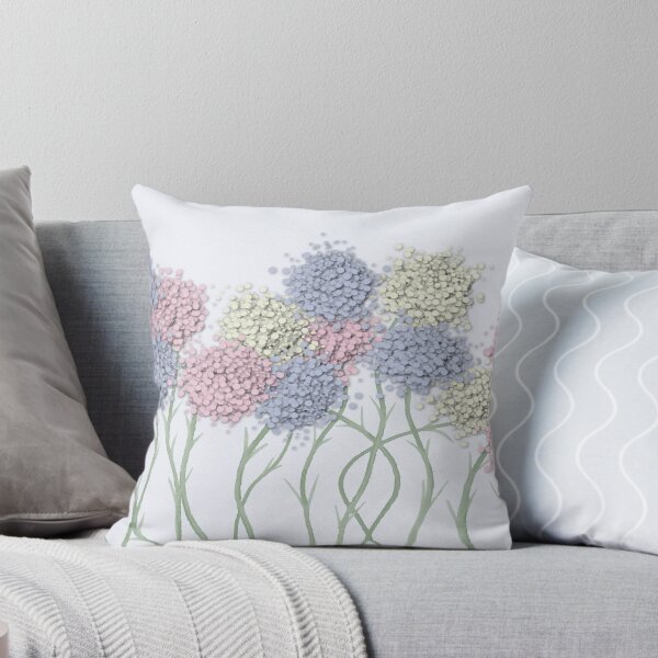 Item preview, Pastel Cotton Ball Flower Painting designed and sold by OneArtsyMomma.