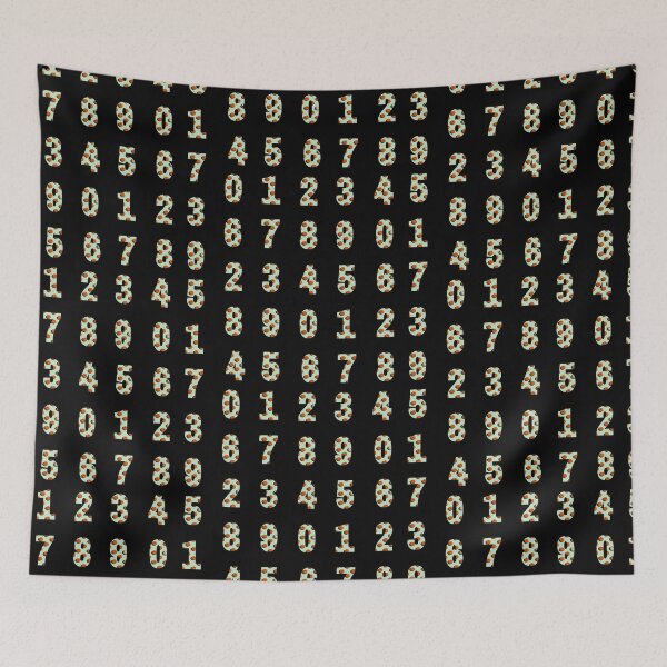 Item preview, Green Orange Pumpkin Full Numbers Pattern designed and sold by Mirko Torresi.