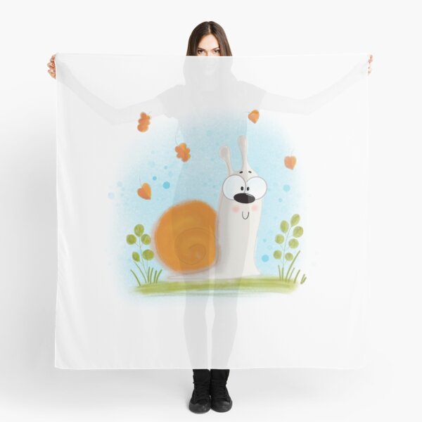 A cute and funny snail Scarf