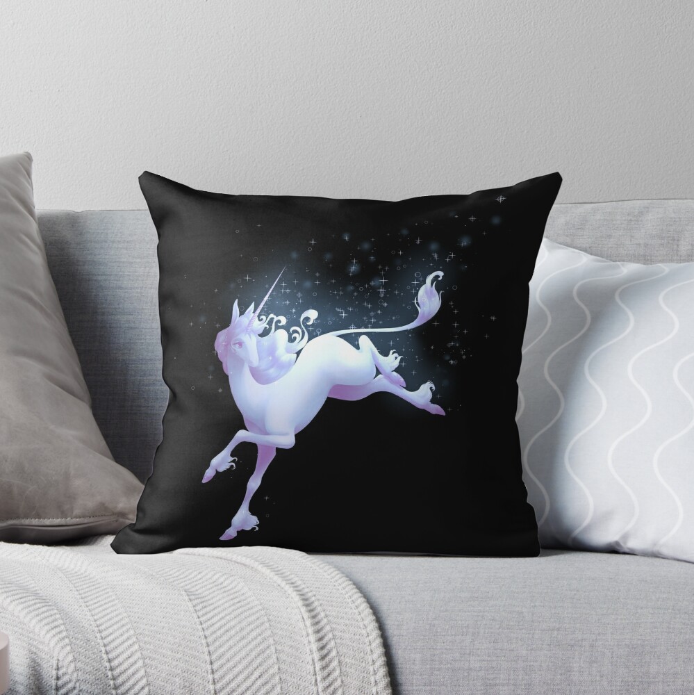 unicorn throw pillow