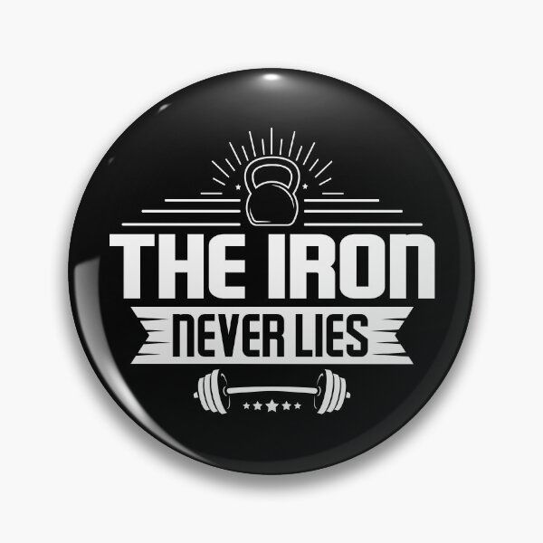 Item preview, The Iron Never Lies - Body  Building Fitness Gym  Motivation Quote for Lifters designed and sold by lamjar-art.