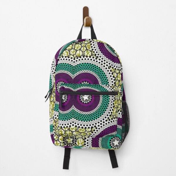 Item preview, Beautiful Purple and Teal African Wax Print designed and sold by africanvisuals.