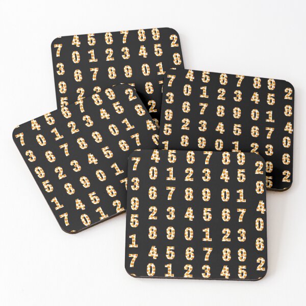 Item preview, White and Orange Pumpkin Full Numbers Pattern designed and sold by Mirko Torresi.