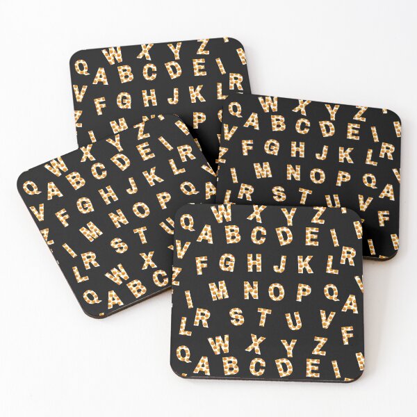 Item preview, White and Orange Pumpkin Full Alphabet Letter Pattern designed and sold by Mirko Torresi.