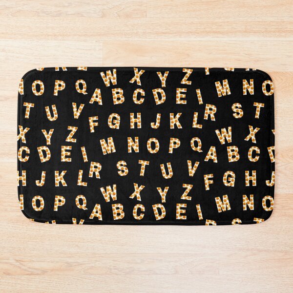 Item preview, White and Orange Pumpkin Full Alphabet Letter Pattern designed and sold by Mirko Torresi.