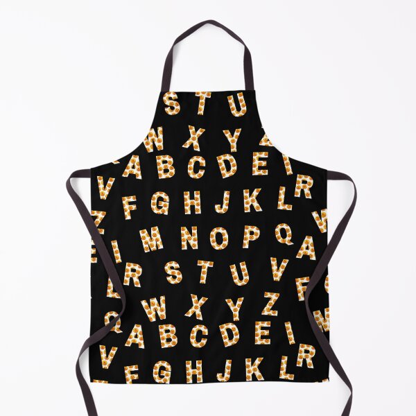 Item preview, White and Orange Pumpkin Full Alphabet Letter Pattern designed and sold by Mirko Torresi.