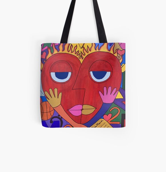 "Fire & Desire" All Over Print Tote Bag