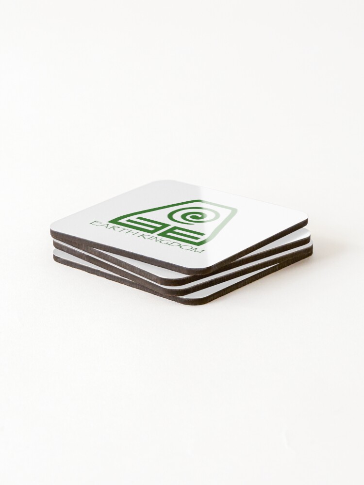 Thumbnail 4 of 5, Coasters (Set of 4), Earth Bending Symbol designed and sold by RHallucinations.