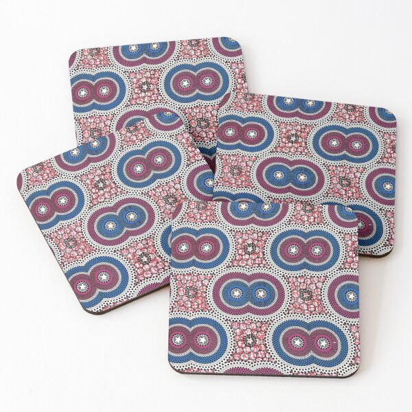 Item preview, Beautiful Purple and Blue African Wax Print designed and sold by africanvisuals.