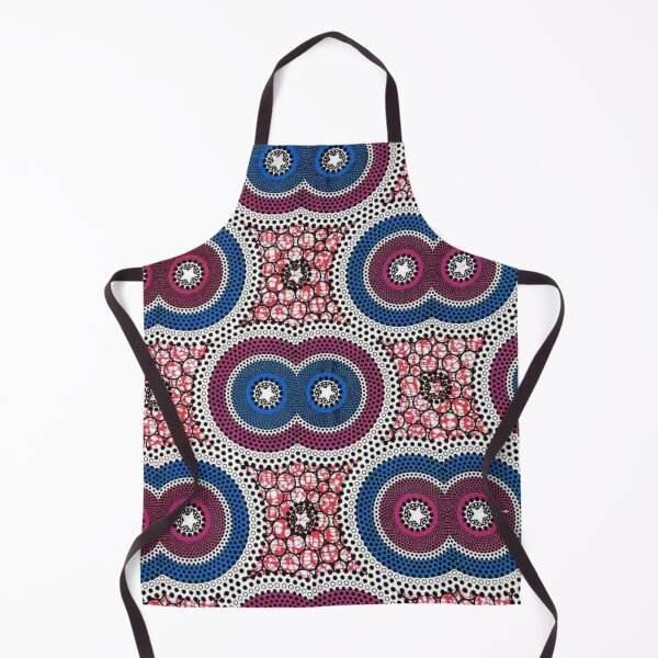 Item preview, Beautiful Purple and Blue African Wax Print designed and sold by africanvisuals.