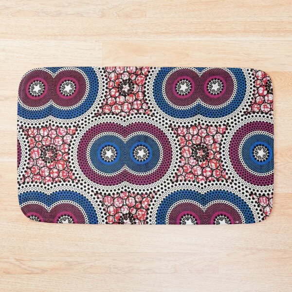 Item preview, Beautiful Purple and Blue African Wax Print designed and sold by africanvisuals.