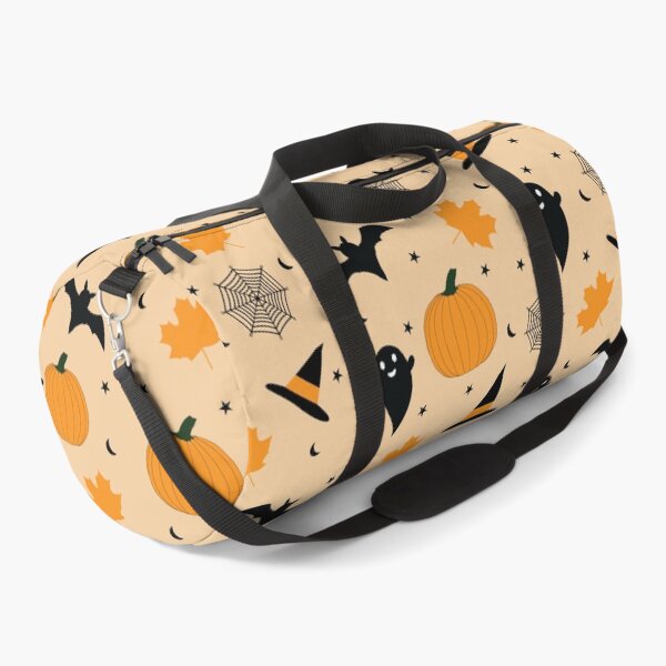 Item preview, Cute Halloween patterns orange pumpkin ghost & bats orange pastel halloween designed and sold by UniqueMw.