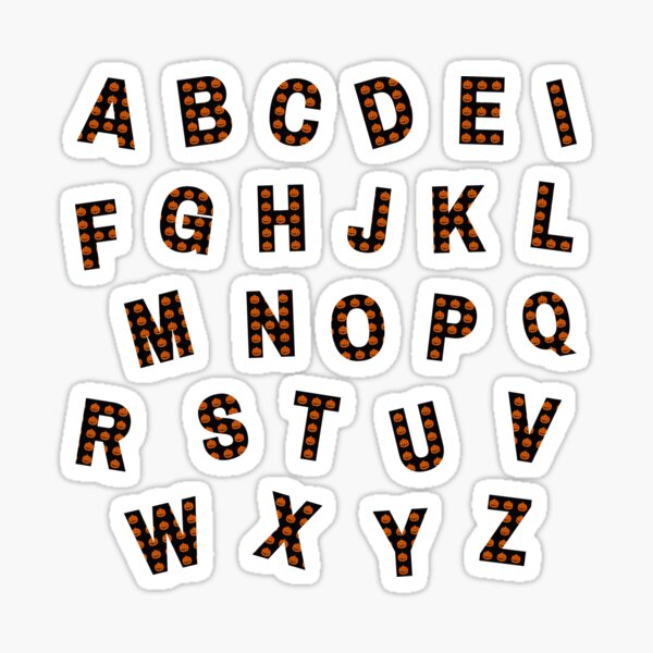 alphabet full letters stickers for sale redbubble