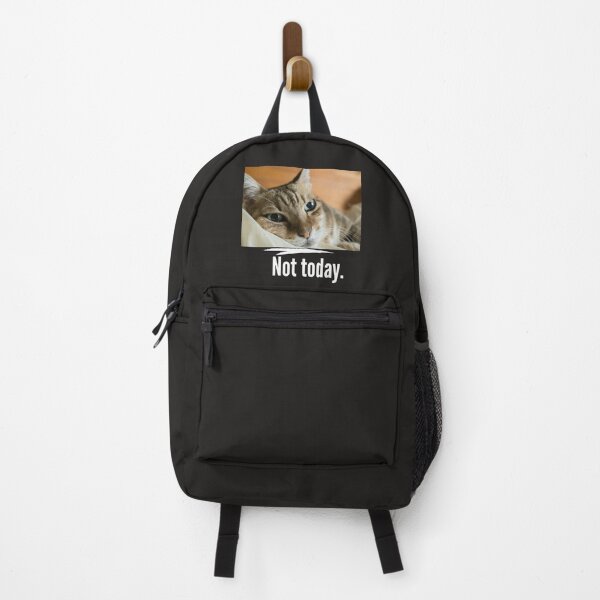 not today cat backpack