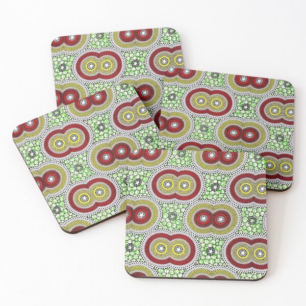 Item preview, Beautiful Green, Red and Yellow African Wax Print designed and sold by africanvisuals.