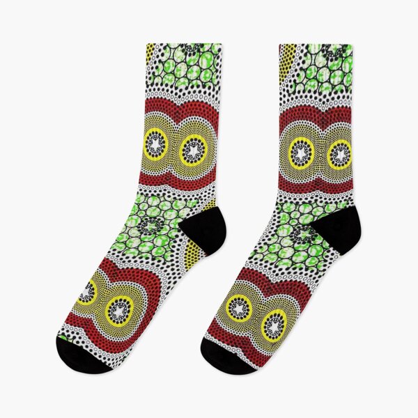 Item preview, Beautiful Green, Red and Yellow African Wax Print designed and sold by africanvisuals.