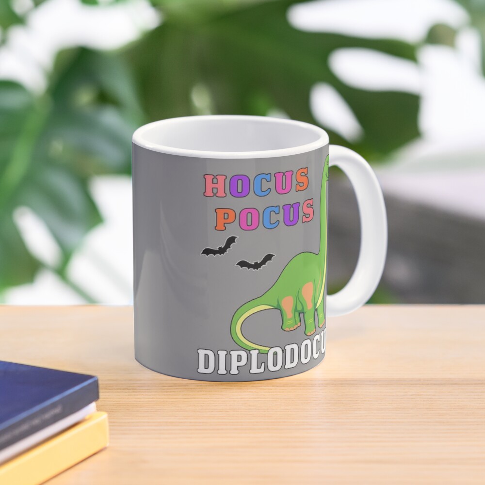 Hocus Pocus Diplodocus Prehistoric Dinosaur Spooky Bat. Coffee Mug