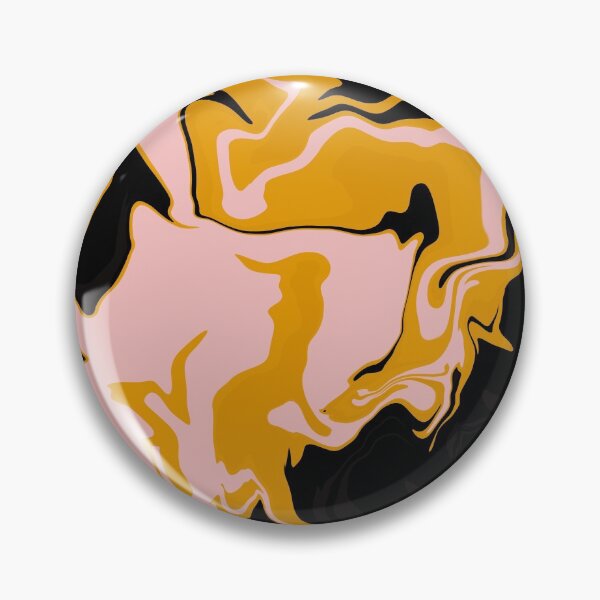 Item preview, Abstract Art - Marble -  Black Pink Yellow designed and sold by Geometricshow.