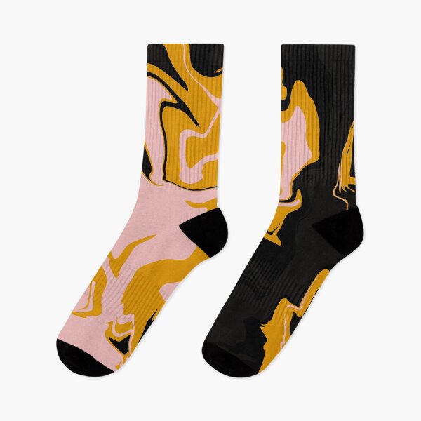 Item preview, Abstract Art - Marble -  Black Pink Yellow designed and sold by Geometricshow.
