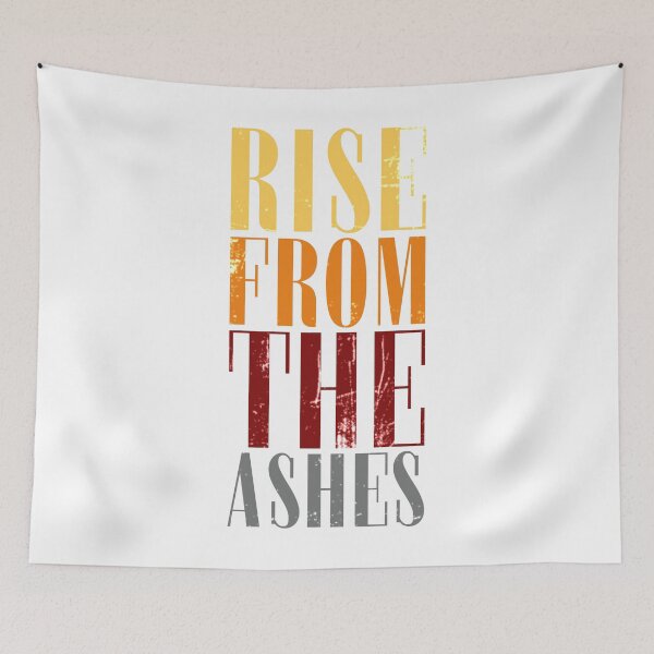 Item preview, Rise From The Ashes - White Vintage Style designed and sold by AJ-DesignCo.