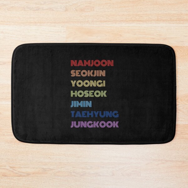 Item preview, Retro typography bts members name design designed and sold by Junsu Lim.