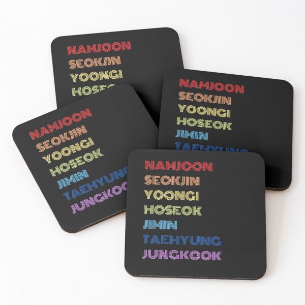 Item preview, Retro typography bts members name design designed and sold by Junsu Lim.
