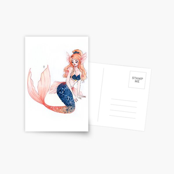 Betta mermaid Postcard