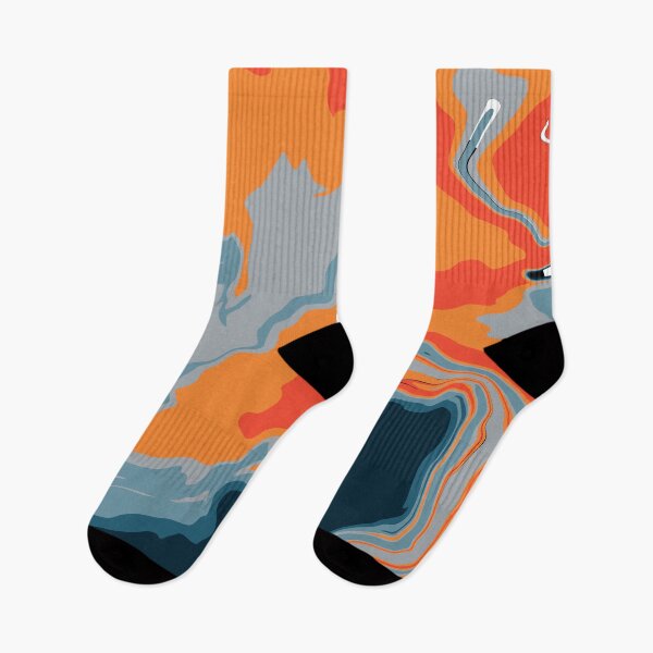 Item preview, Abstract Art - Marble - Orange Blue designed and sold by Geometricshow.
