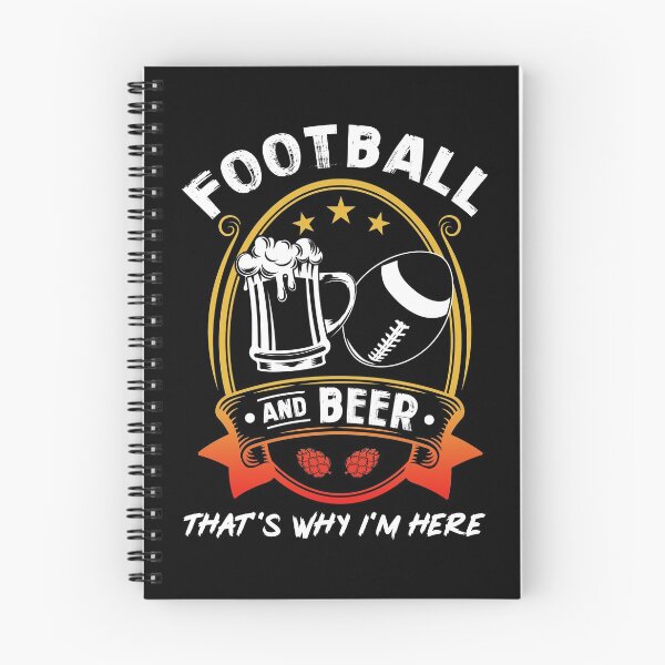 Item preview, Football and Beer That's Why I'm Here gift, Game Day gift print designed and sold by Lisbob.