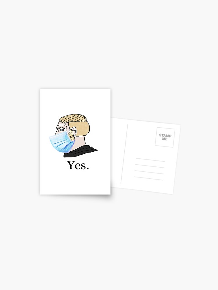 Funny Chad Yes - Yes Chad Meme - Yes Face Meme Sticker for Sale by Be Cool