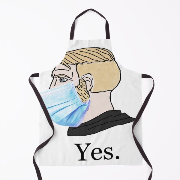 Item preview, Yes Chad Meme With Face Mask Meme designed and sold by cnon626.