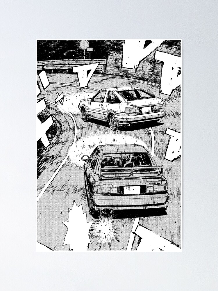 Morgan Herman | Got to do a super fun, super sketchy Initial D manga panel  on Derek! He was such a fun client to have and I'm so glad I could finally