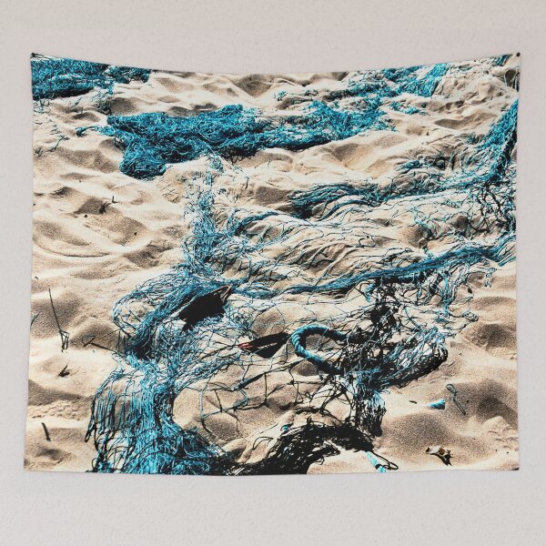 Item preview, Fishing Nets Sand Beach Seaside designed and sold by worldways.