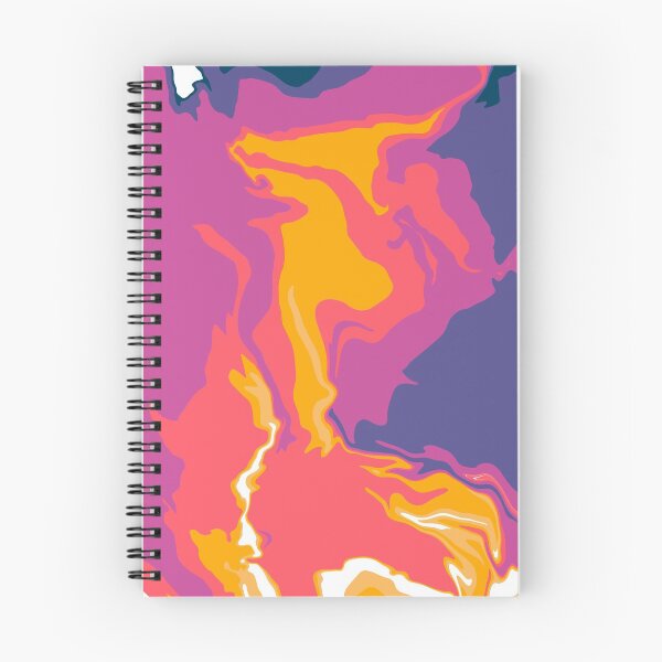 Aperçu de l'œuvre Art abstrait - marbre - violet rose jaune créée et vendue par Geometricshow.