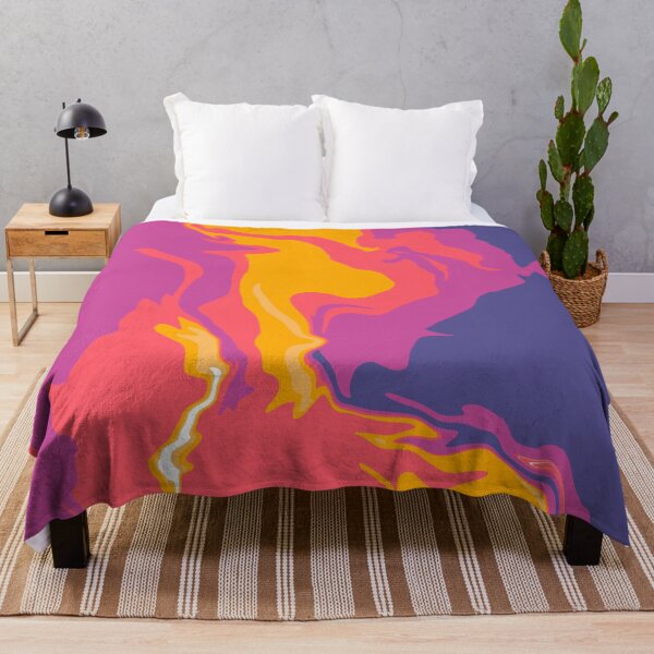 Item preview, Abstract Art - Marble - Purple Pink Yellow designed and sold by Geometricshow.