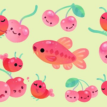 Imagen de la obra Camarones cherry y púas cherry de pikaole