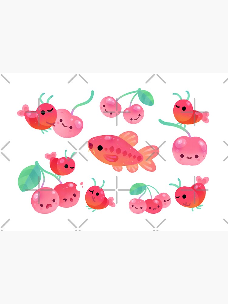 Cherry shrimp and Cherry barb by pikaole