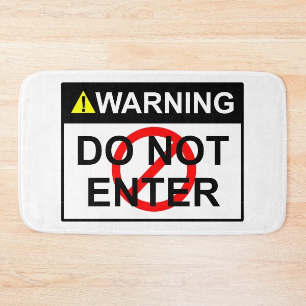 Item preview, Warning Do Not Enter Sign Design Art  designed and sold by SumoShark.