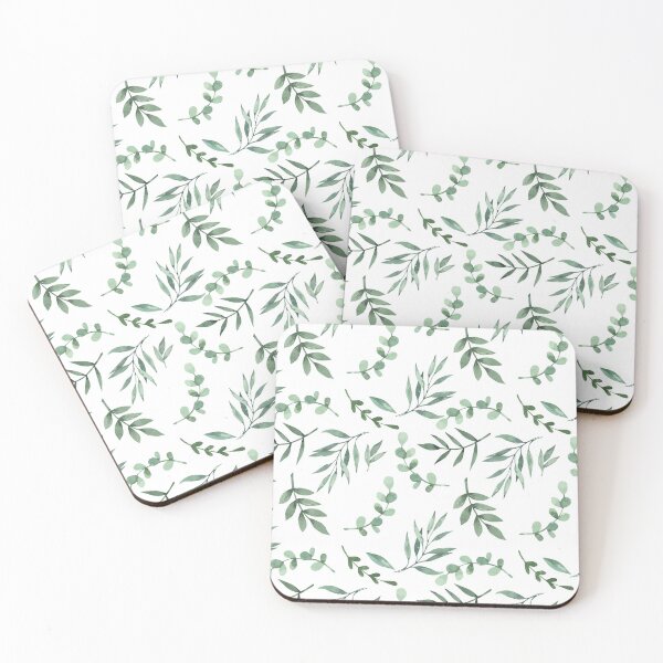 Item preview, Eucalyptus leaves pattern designed and sold by adiosmillet.