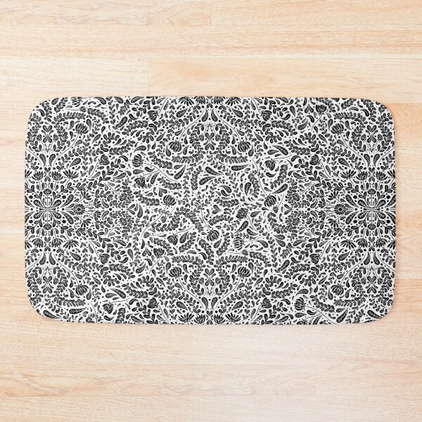 Item preview, Inverted Black Flowers and Leaves designed and sold by 2dlucas.