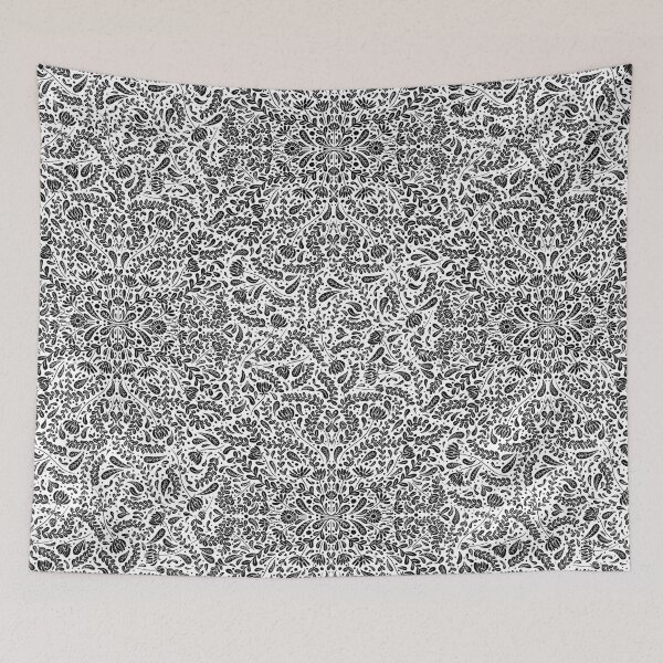 Item preview, Inverted Black Flowers and Leaves designed and sold by 2dlucas.